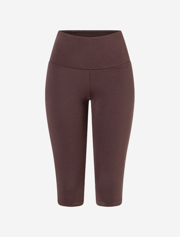 Yoga Leggings Capri &quote;Vana&quote; - braun