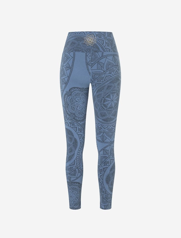 Yoga Leggings &quote;Guna&quote; - enzianblau