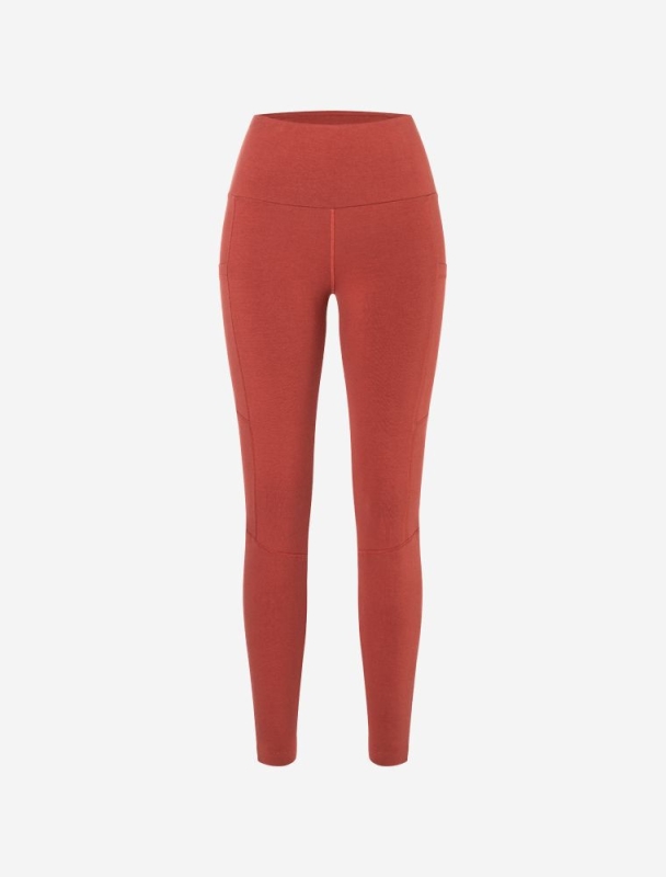 Leggings &quote;Yoga & Run&quote; - erdrot