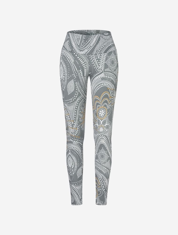 Yoga Leggings &quote;Puja&quote; graugold