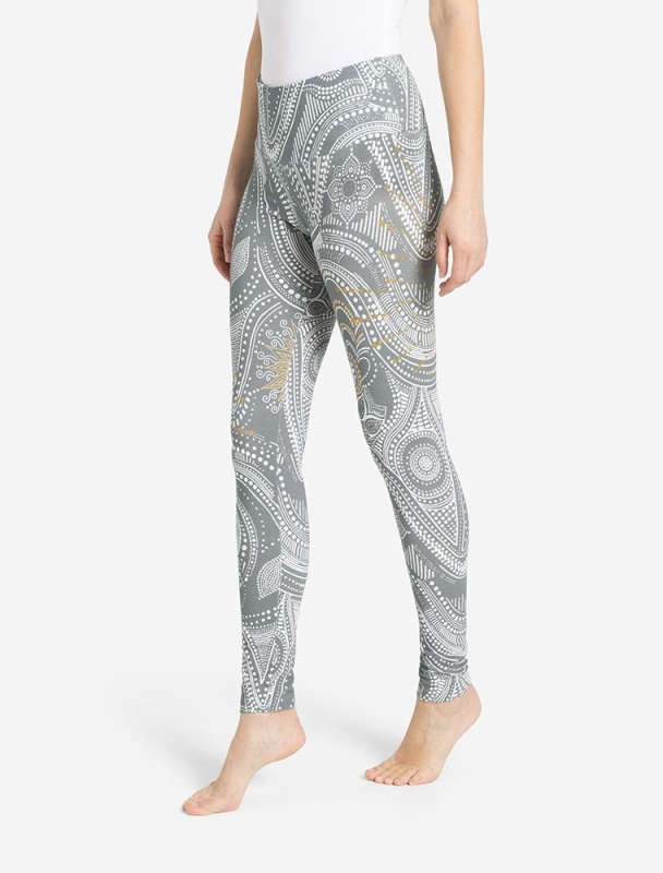 Yoga Leggings &quote;Puja&quote; graugold