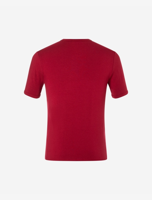 T-Shirt Bambus men bordeaux