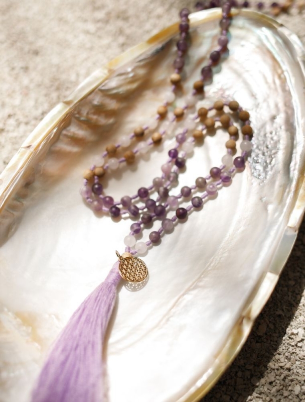 Mala Hridaya - Amethyst