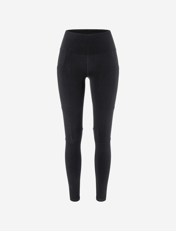 Leggings &quote;Yoga & Run&quote; - schwarz