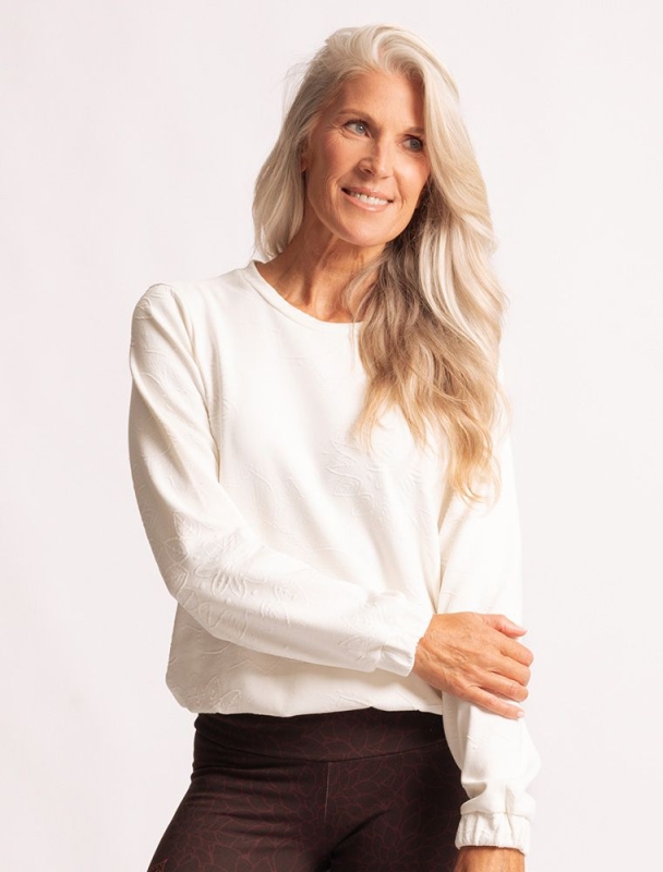 Jacquard Sweater &quote;Gati&quote; - creme