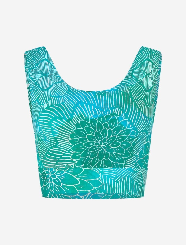 Yoga Bra Hatha &quote;Madhu&quote; - kristallblau