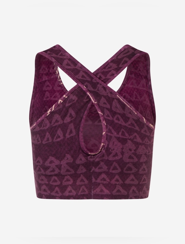 Yoga Bra &quote;Buddhi&quote; - aubergine