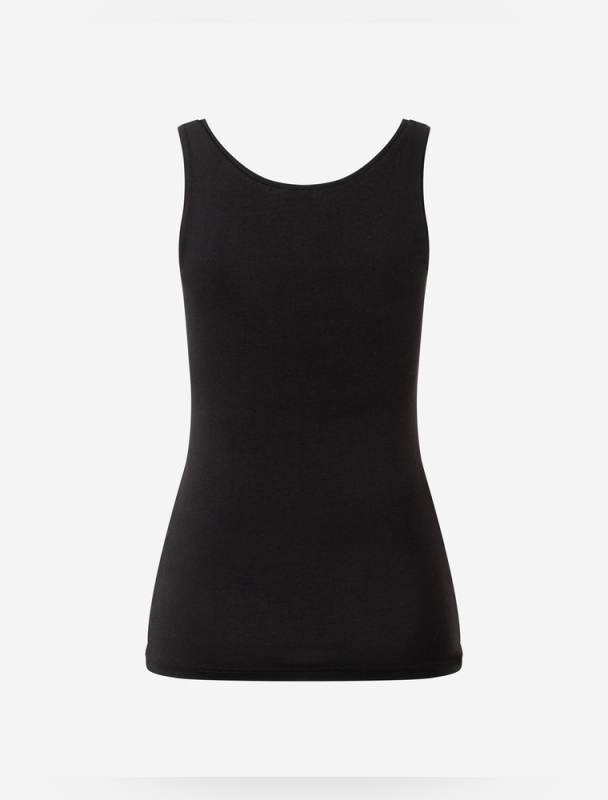 Top Bambus &quote;Blume des Lebens&quote; - schwarz