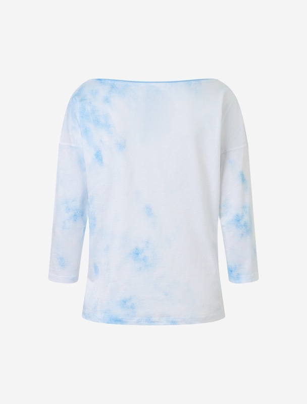 3/4-Shirt &quote;Mandala Heaven&quote; - wolkenblau