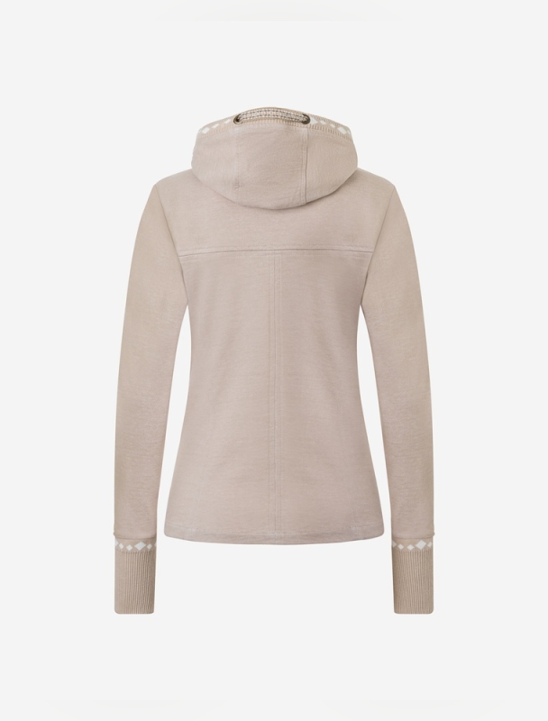 Sweatjacke women sand-nature