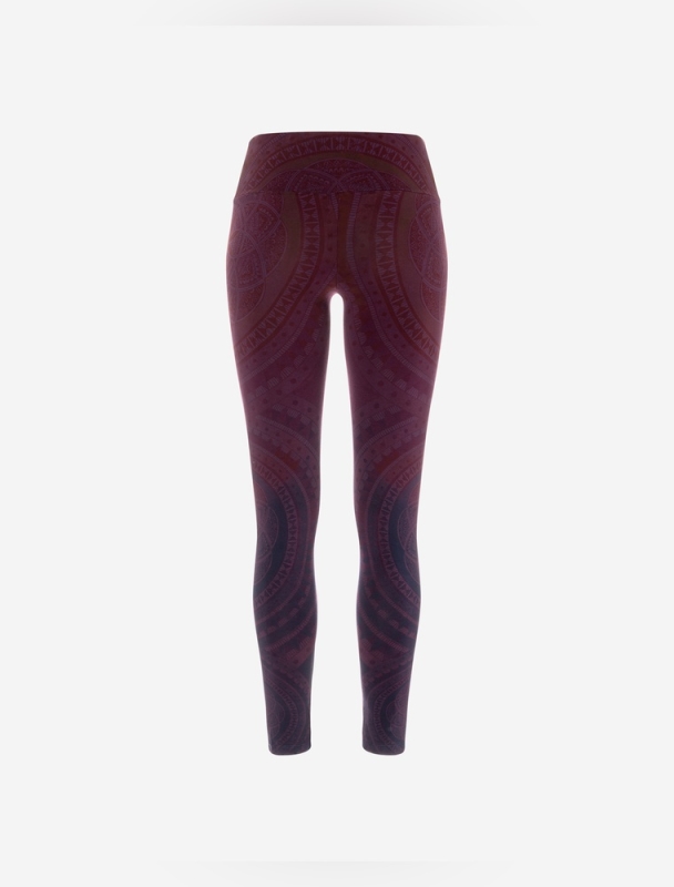 Yoga-Leggings &quote;Violett Spirit&quote; - violett-blue