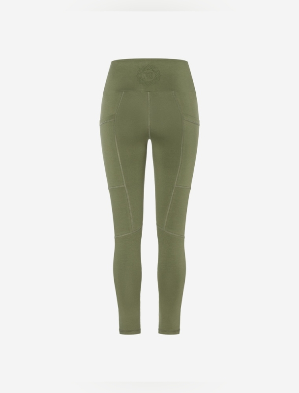 Leggings &quote;Yoga und Run&quote; green