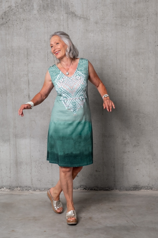 Kleid - Bakti-green smaragd