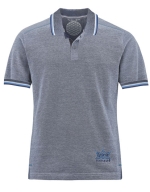 Polo-Shirt - dunkelblau-weiß-Melange - 2783