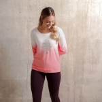 Langarm-Shirt Shakti flamingo/wei