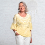 Leinen-Shirt Happy Sun