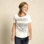 Raglan-Shirt Kurzarm Peace-Love