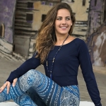 Longsleeve Crop Shirt Bambus dunkelblau