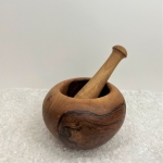 Olivenholzmrser mit Stsel Gre &quote;M&quote;