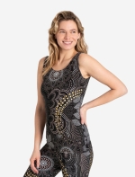 Yoga Top Maui - schwarz-natur