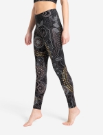 Yoga Leggings Maui - schwarz-natur