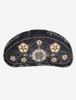 Meditationskissen Halbmond schwarz-natur