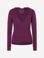 Wickeltop &quote;Abala&quote; - viola - Bio-Baumwolle