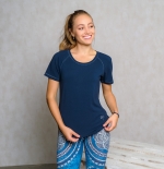 Shirt &quote;Raglan&quote; OM Herz - dunkelblau