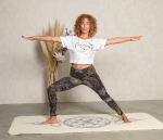 Crop Shirt &quote;OM Time&quote; wei�-gold