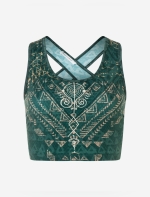 Yoga Bra &quote;Buddhi&quote; - smaragd