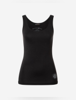 Top Bambus &quote;Blume des Lebens&quote; - schwarz