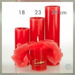 Lotus Kerze Rot Gr. I - 18cm