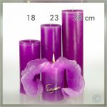 Lotus Kerze Violett Gr. I - 18cm