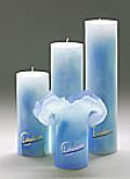 Lotus Pastell Kerze Blue Motion Gr. I - 18cm